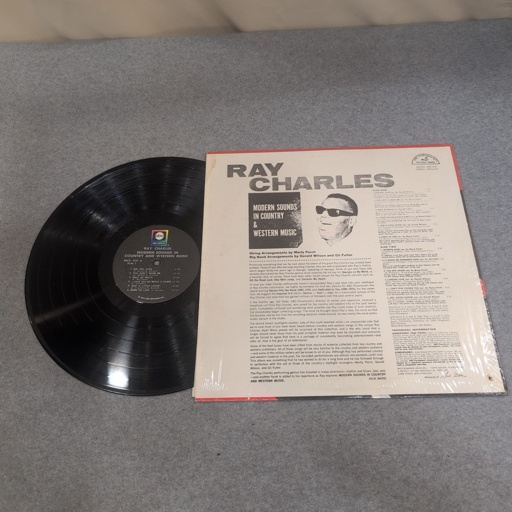 Ray Charles Modern Sounds in Country and Western Music Vinyl LP ABCS-410 Stereo - Picture 2 of 2